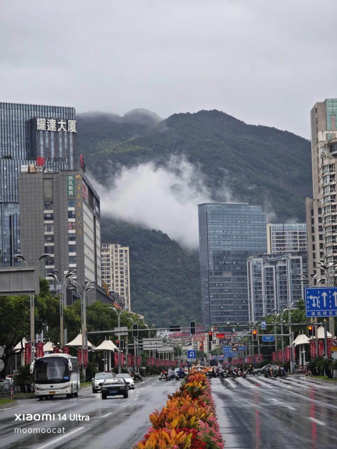 早晨出门的街景