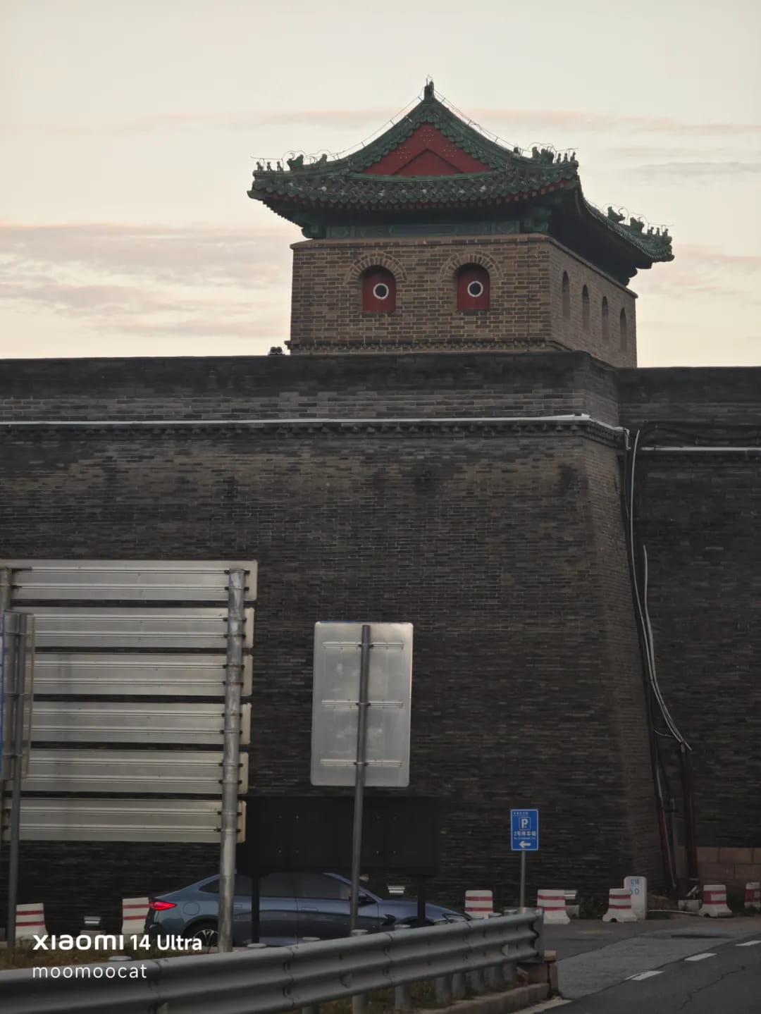 从崇礼开车回京的路上风景